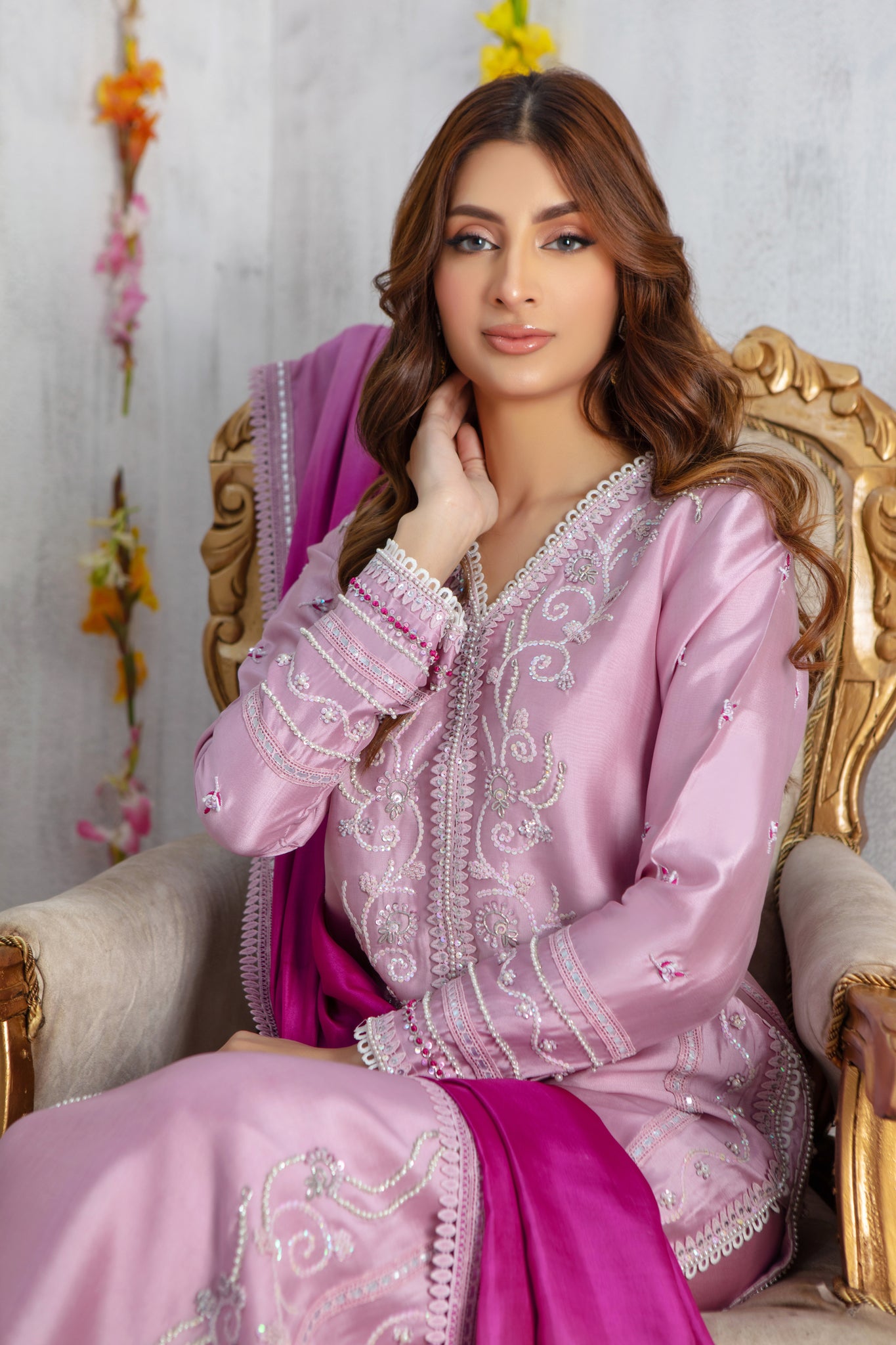 Mesa Rose | Pakistani Designer Outfit | Sarosh Salman