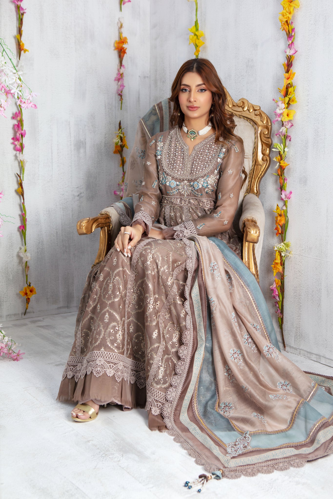 Wood Smoke | Pakistani Designer Outfit | Sarosh Salman