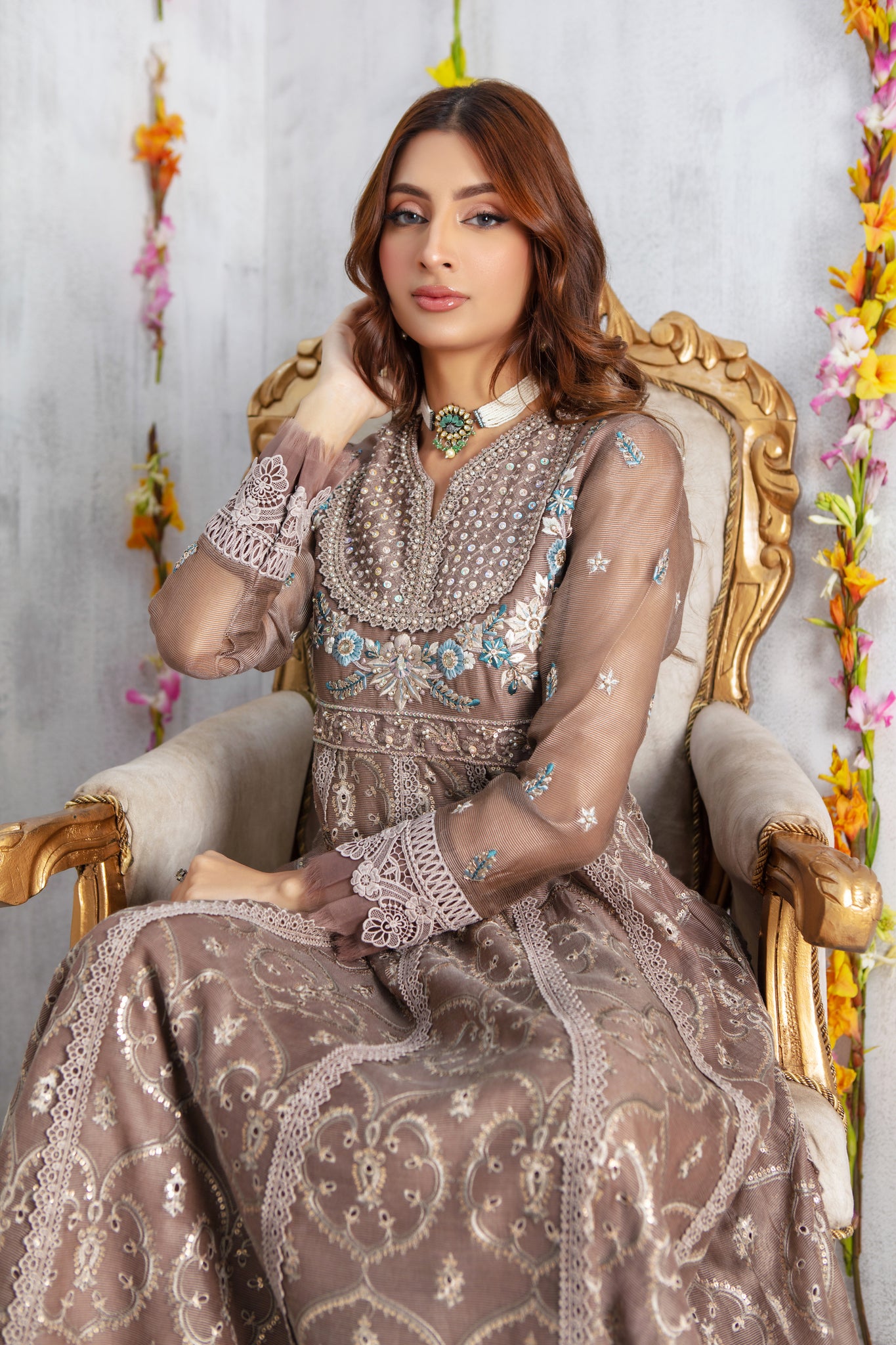 Wood Smoke | Pakistani Designer Outfit | Sarosh Salman