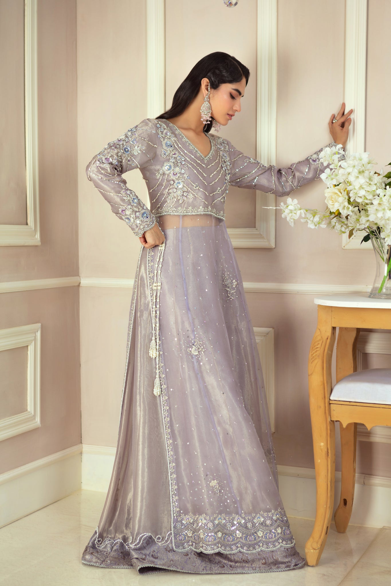 French Lilac | Pakistani Designer Outfit | Sarosh Salman