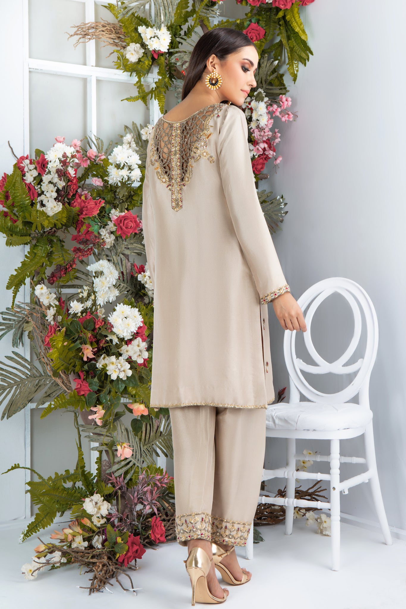 Tan Rose | Pakistani Designer Outfit | Sarosh Salman