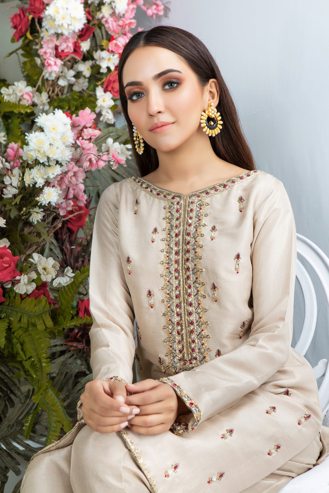 Tan Rose | Pakistani Designer Outfit | Sarosh Salman