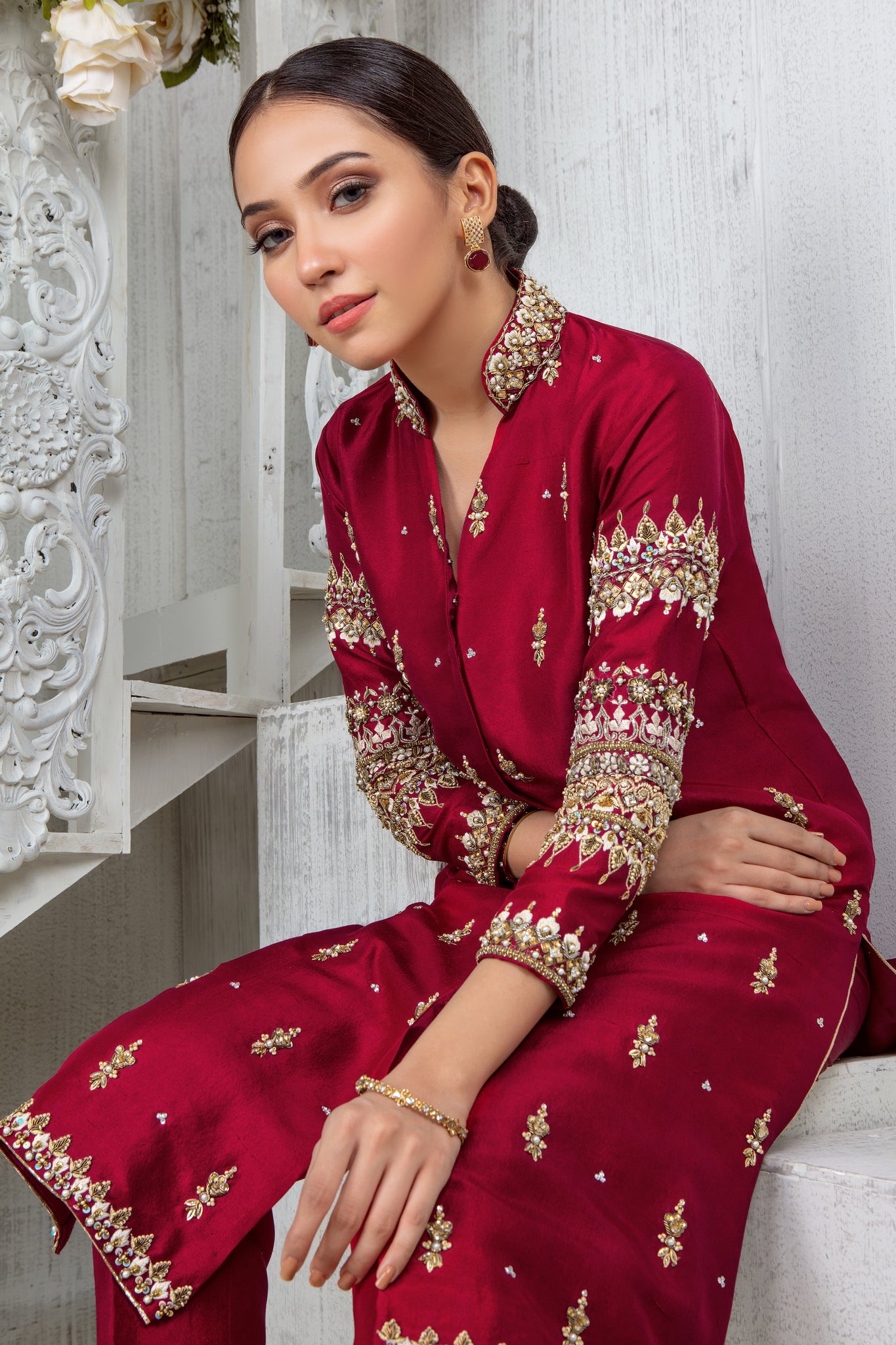 Garnet | Pakistani Designer Outfit | Sarosh Salman