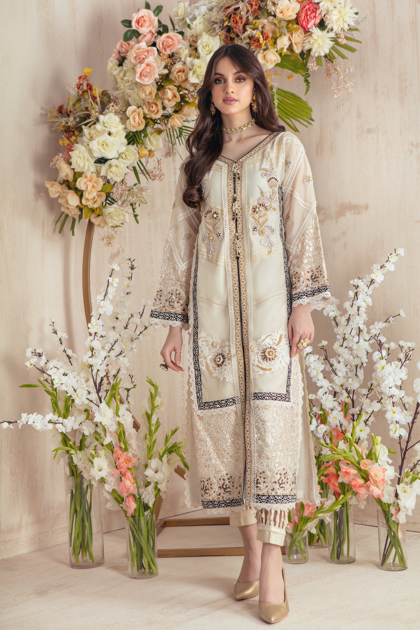 Vanilla Satin | Pakistani Designer Outfit | Sarosh Salman
