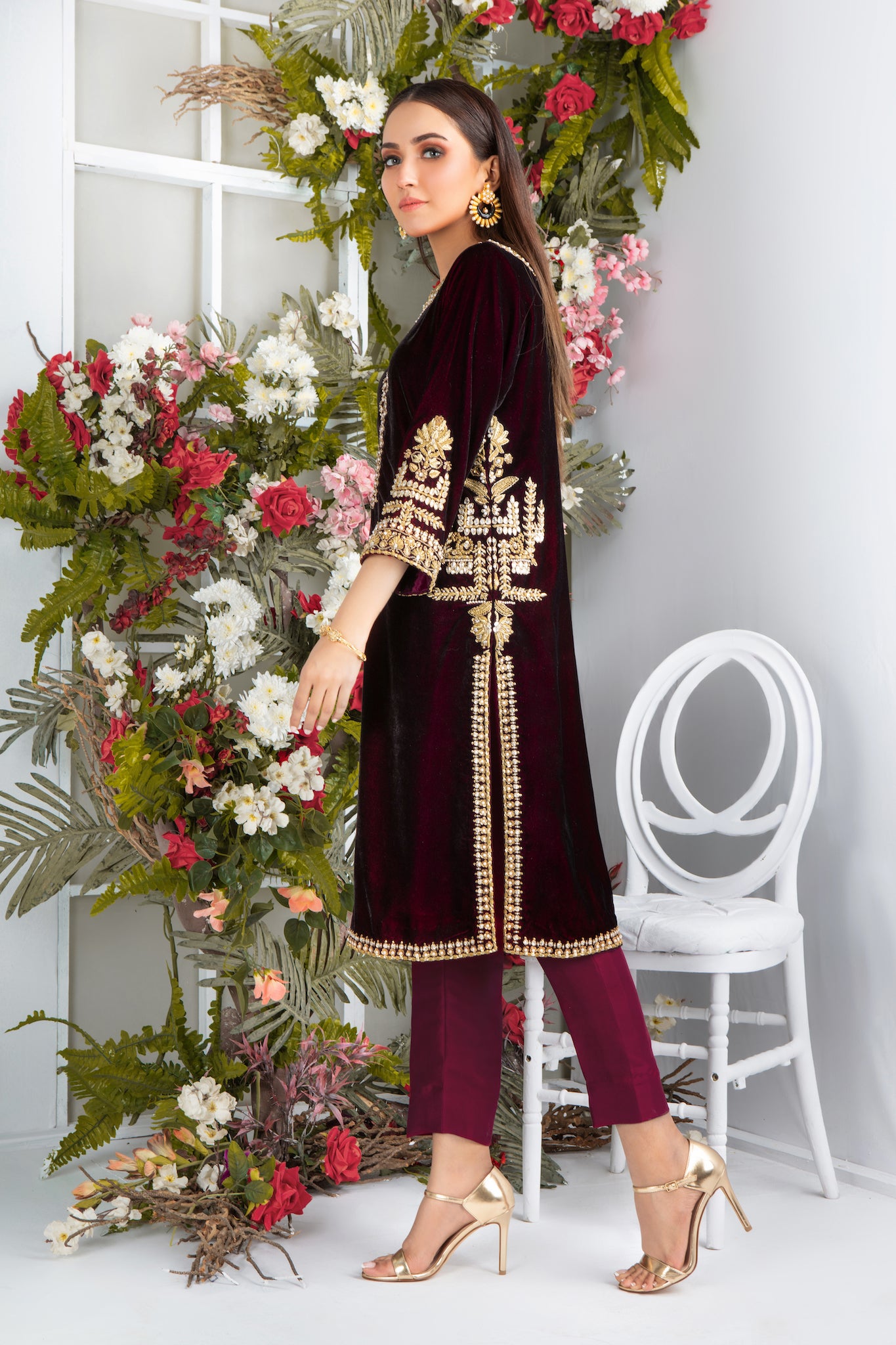 Rose Wood | Pakistani Designer Outfit | Sarosh Salman