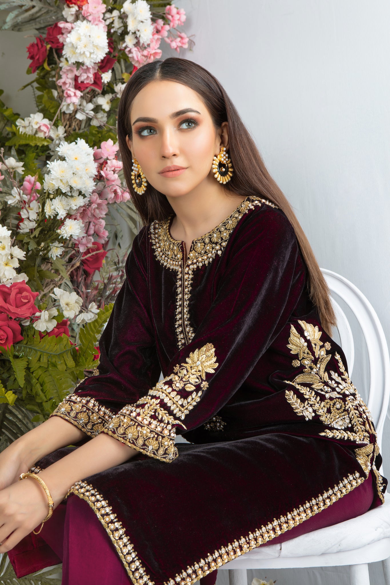 Rose Wood | Pakistani Designer Outfit | Sarosh Salman