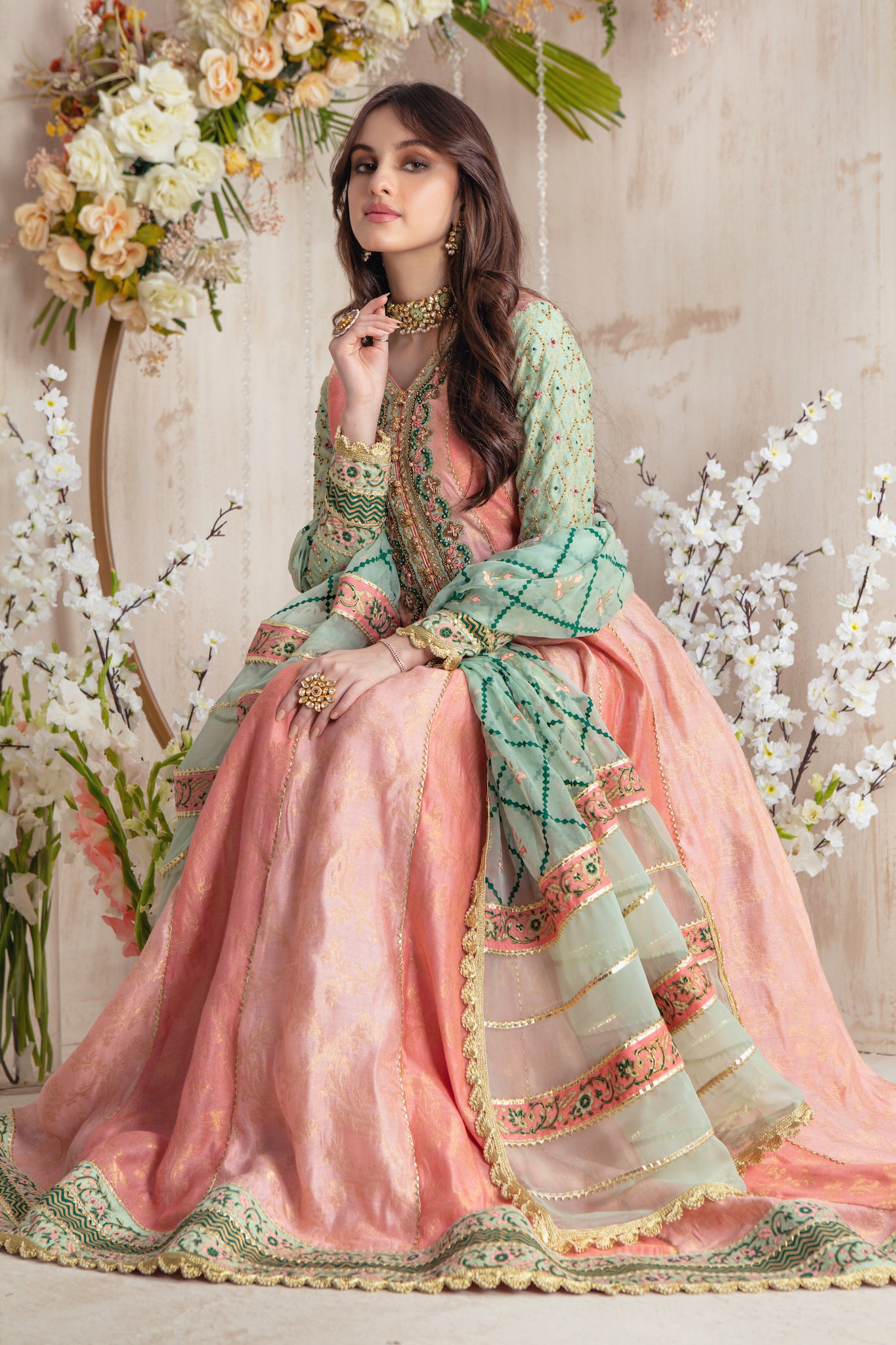 Milky Coral | Pakistani Designer Outfit | Sarosh Salman