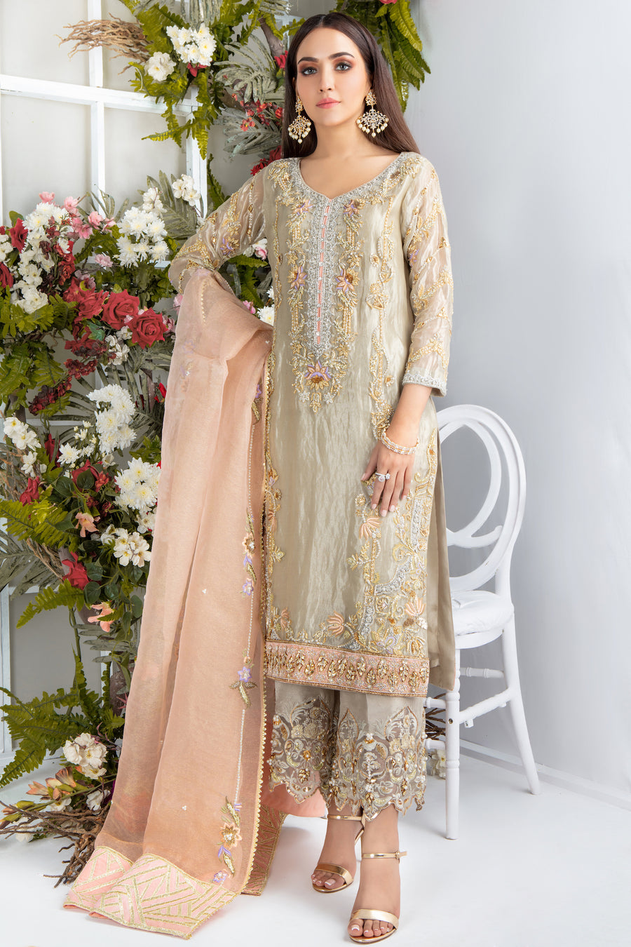 Gold Luster | Pakistani Designer Outfit | Sarosh Salman