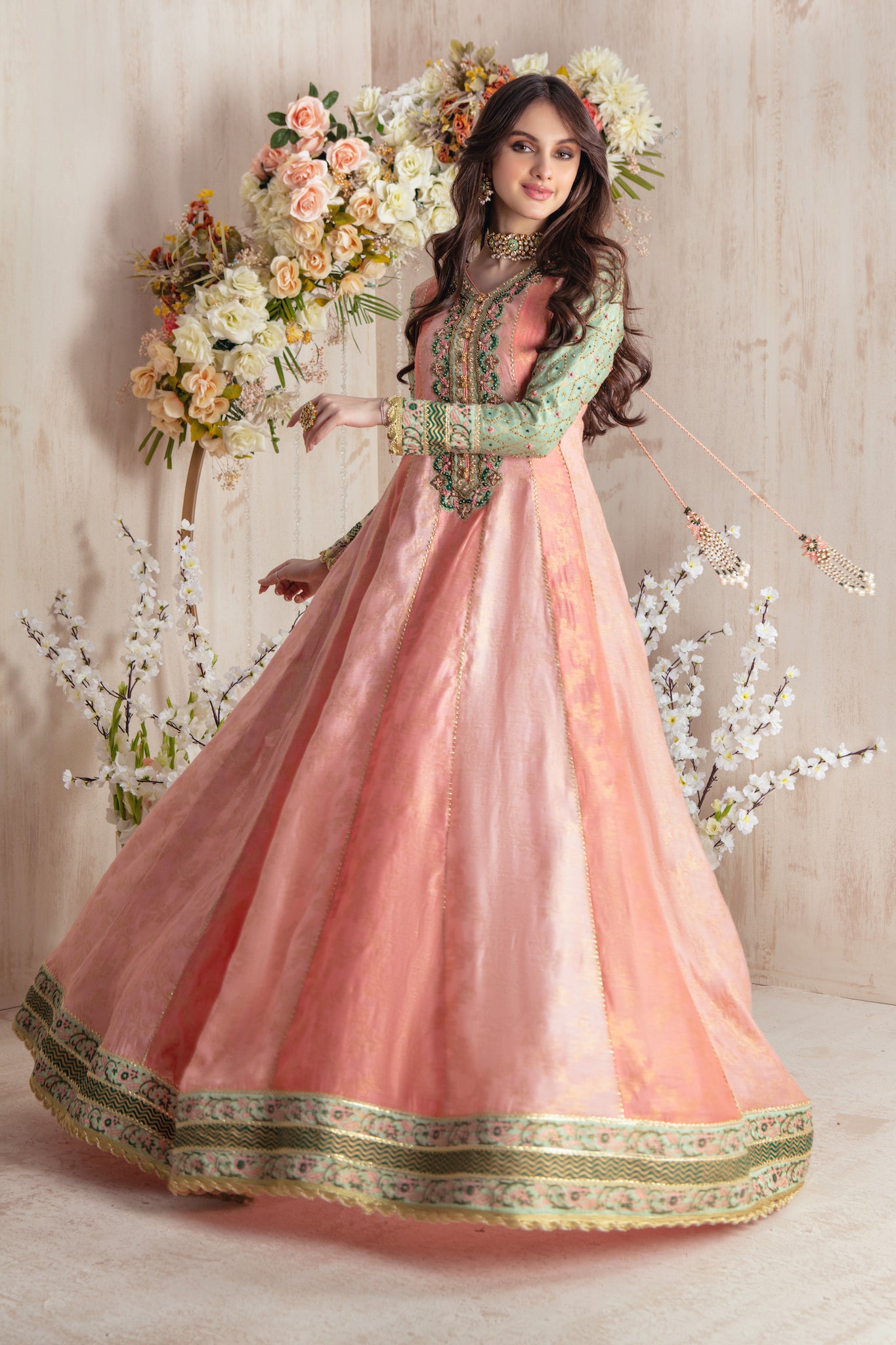 Milky Coral | Pakistani Designer Outfit | Sarosh Salman