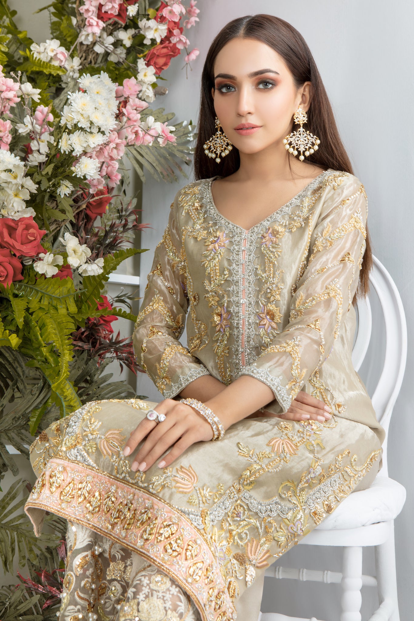 Gold Luster | Pakistani Designer Outfit | Sarosh Salman