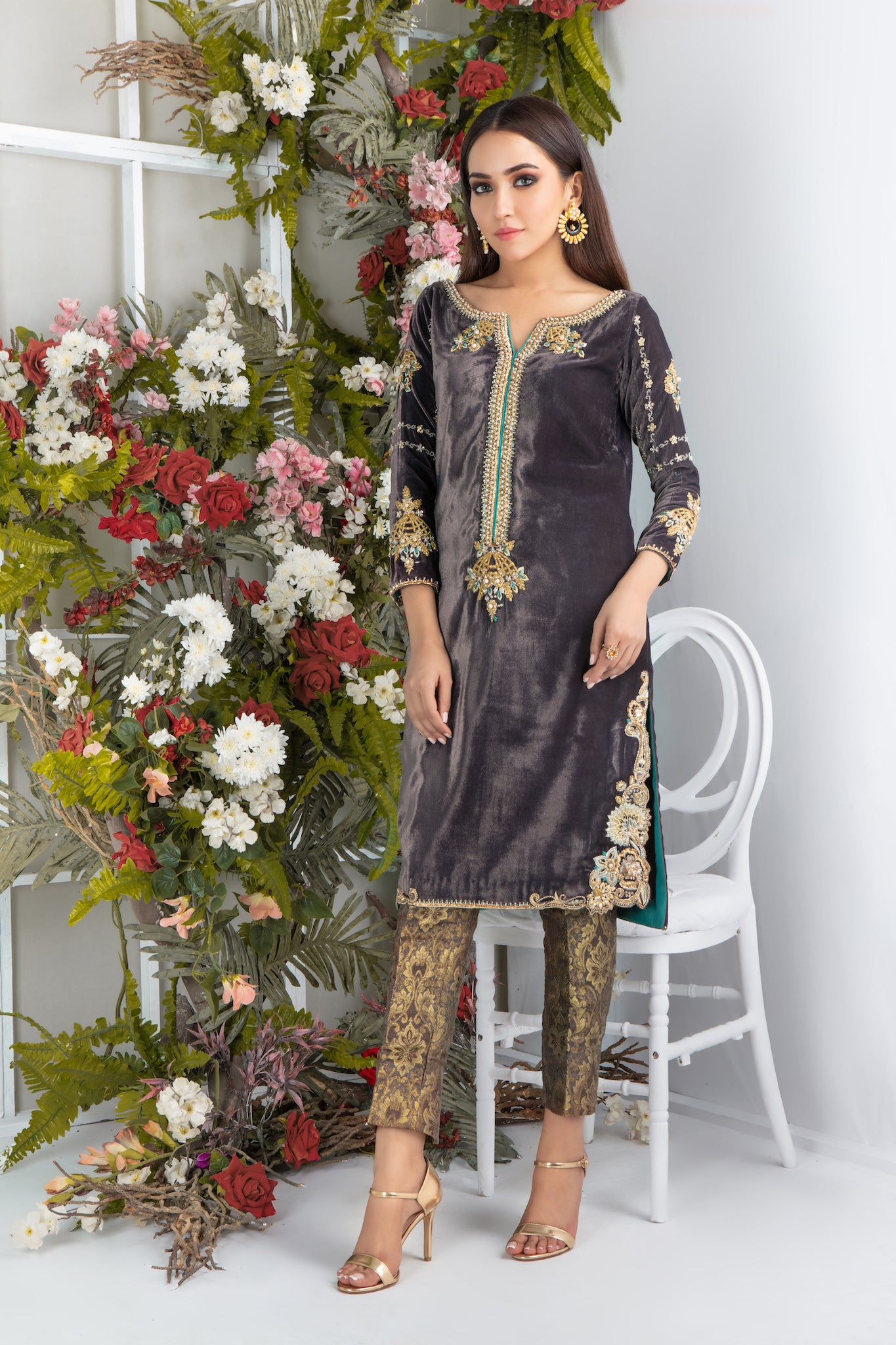 Dusty Mauve | Pakistani Designer Outfit | Sarosh Salman