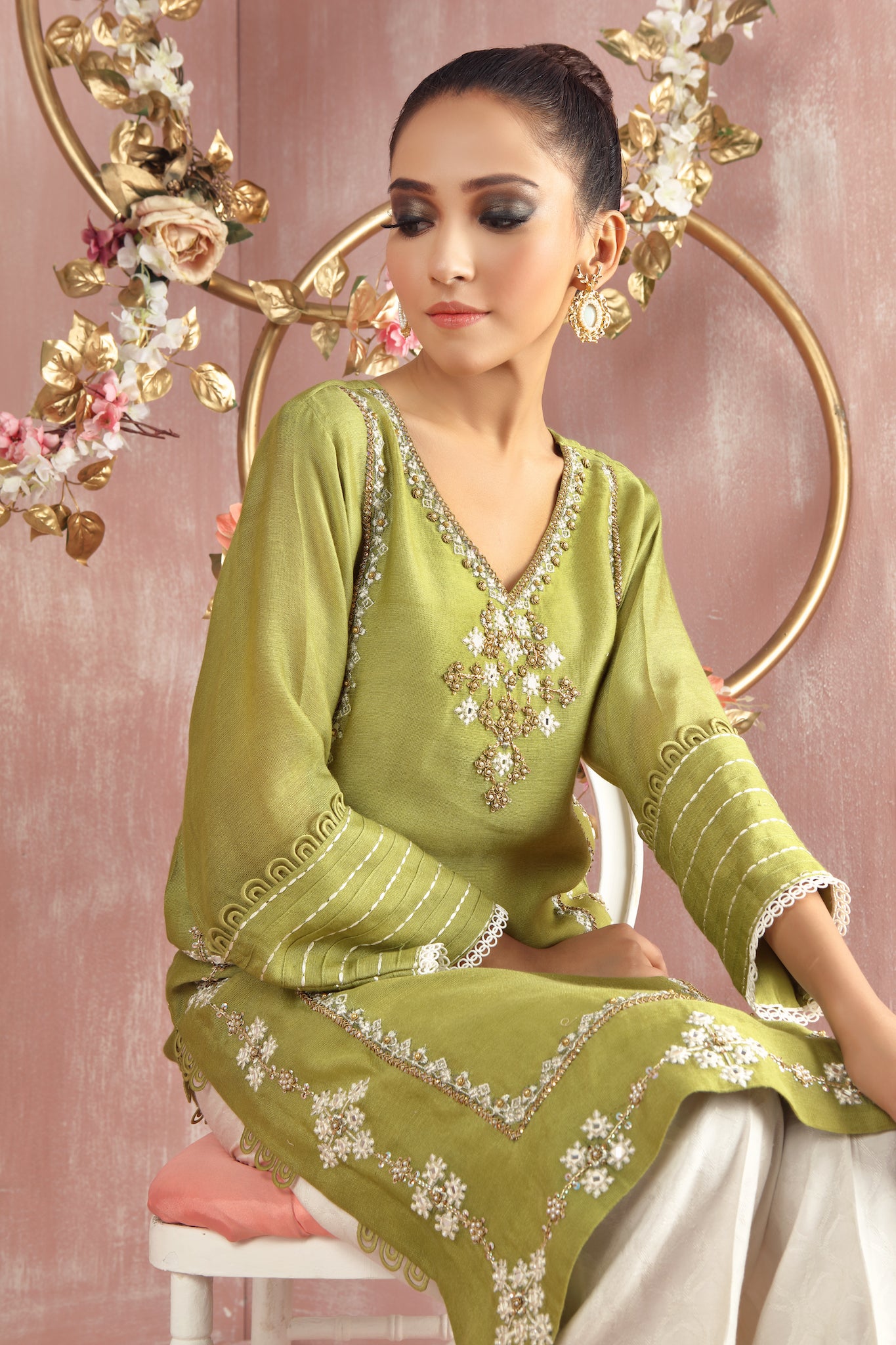 Kiwi Kiss | Pakistani Designer Outfit | Sarosh Salman