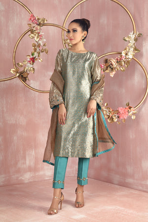 Green Galore | Pakistani Designer Outfit | Sarosh Salman