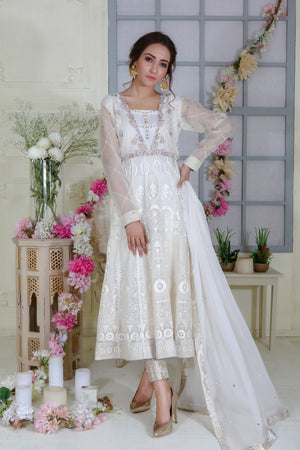 Ivory Bliss | Pakistani Designer Outfit | Sarosh Salman