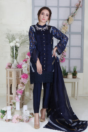 Moroccan Blue | Pakistani Designer Outfit | Sarosh Salman