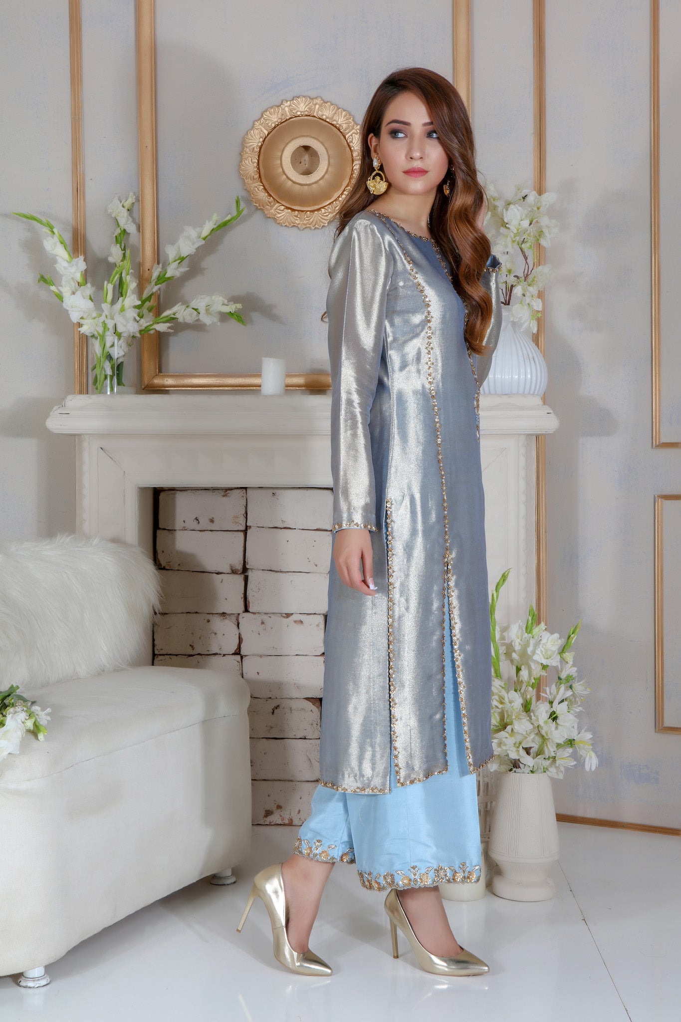 Periwinkle | Pakistani Designer Outfit | Sarosh Salman