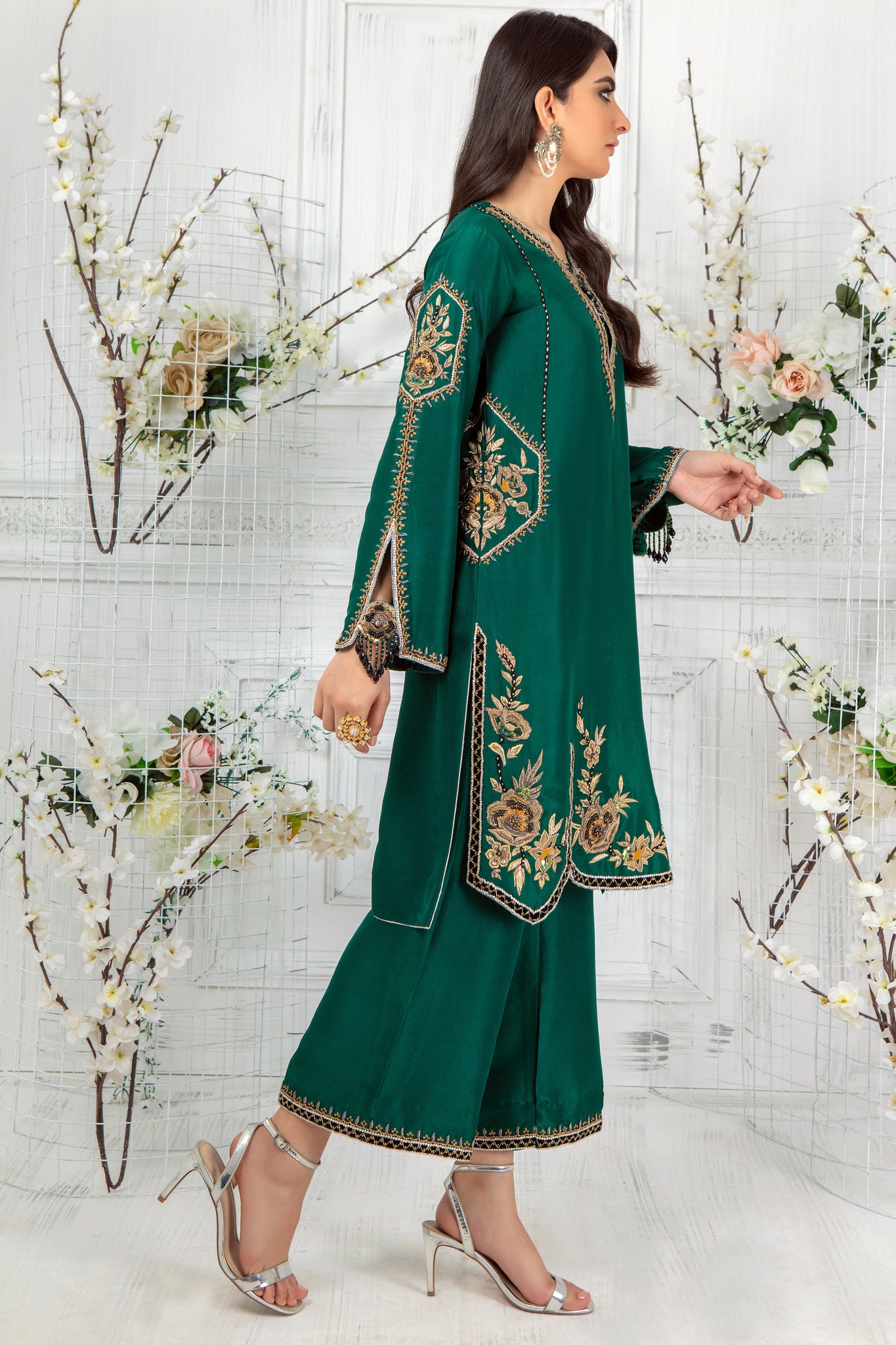 Jade Stone | Pakistani Designer Outfit | Sarosh Salman