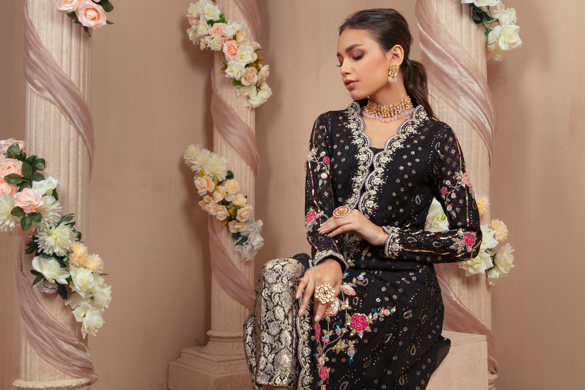 Ebony | Pakistani Designer Outfit | Sarosh Salman