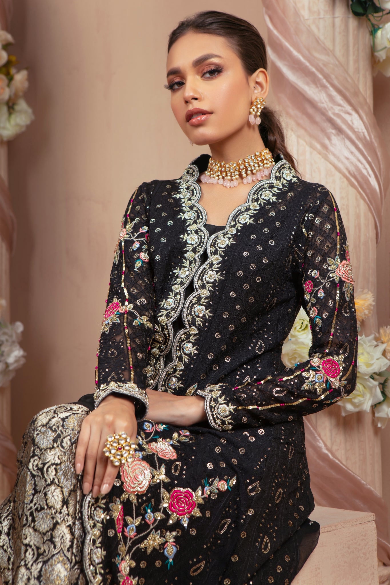Ebony | Pakistani Designer Outfit | Sarosh Salman