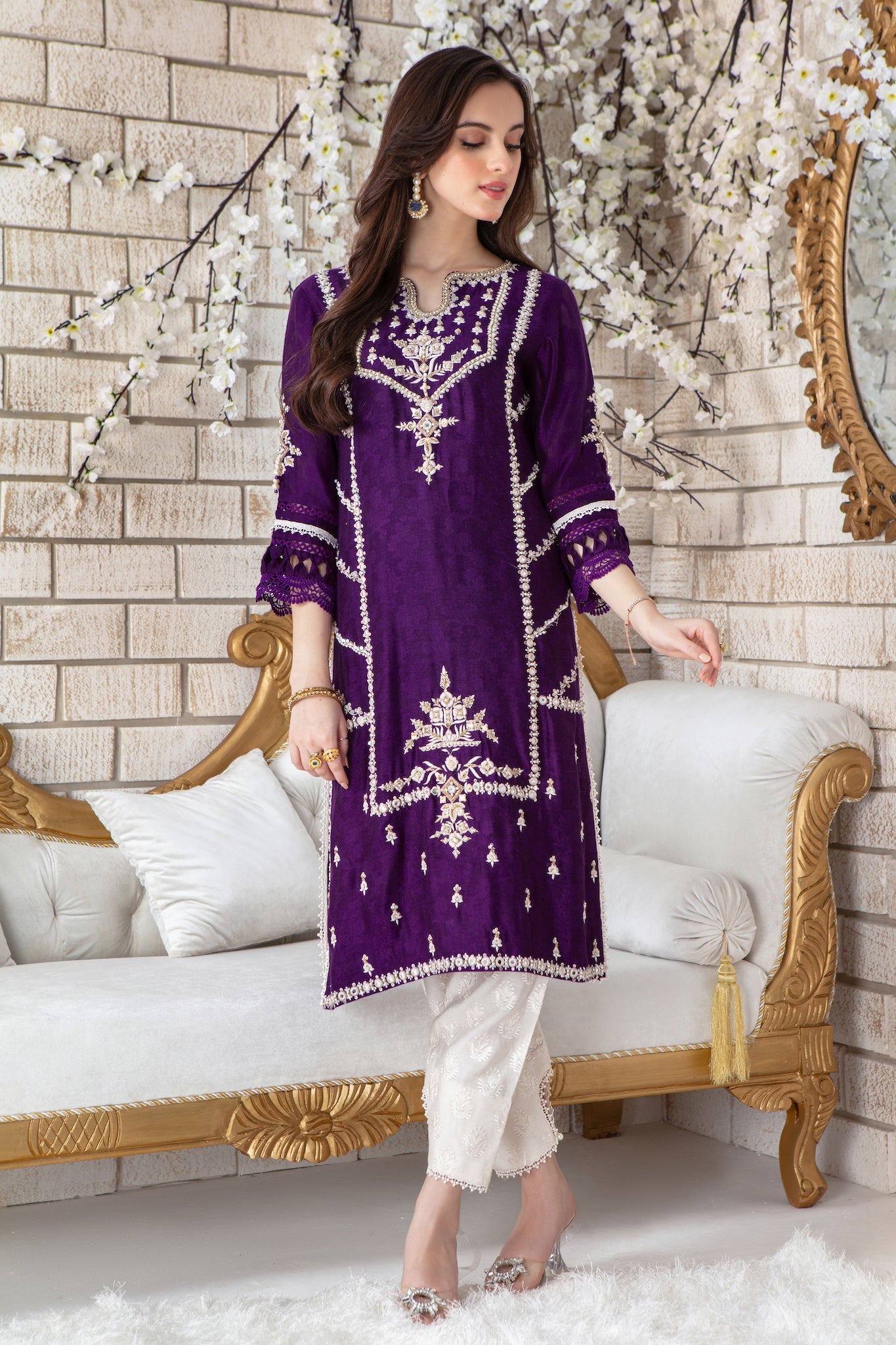 Violet Kiss | Pakistani Designer Outfit | Sarosh Salman