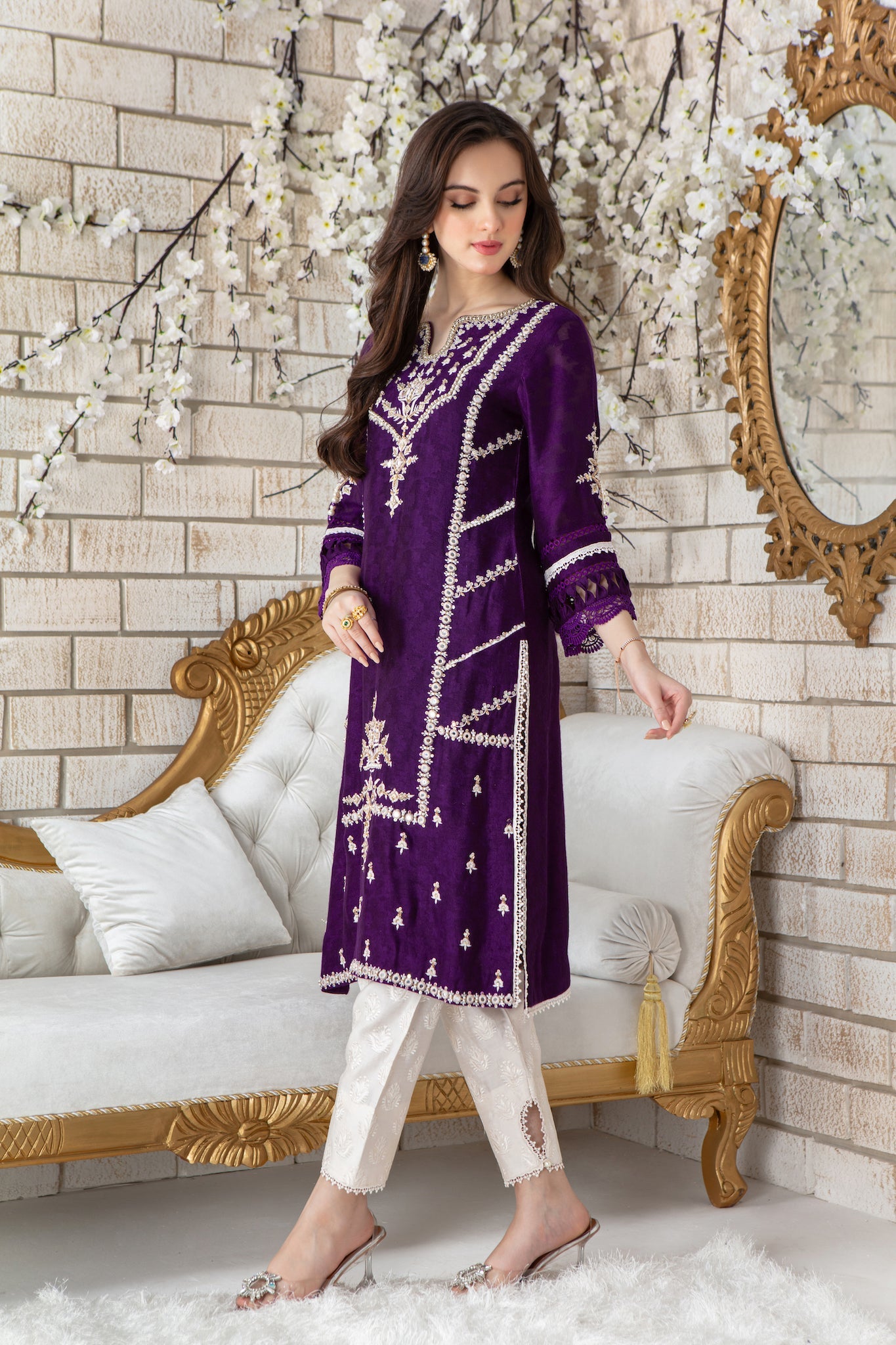 Violet Kiss | Pakistani Designer Outfit | Sarosh Salman