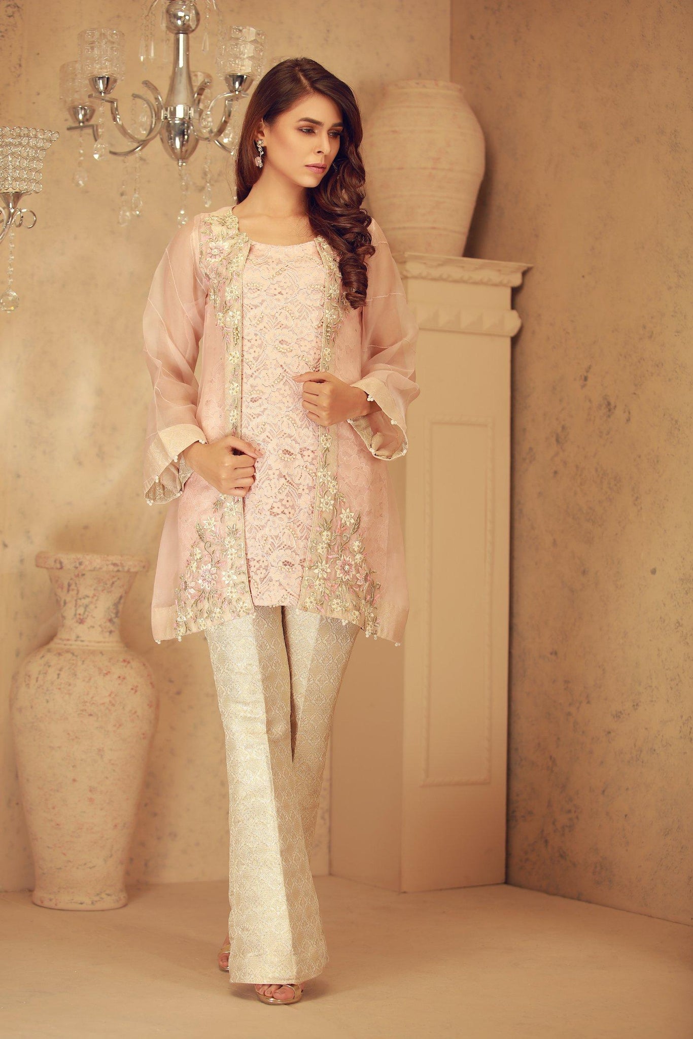 Whisper Pink | Pakistani Designer Outfit | Sarosh Salman