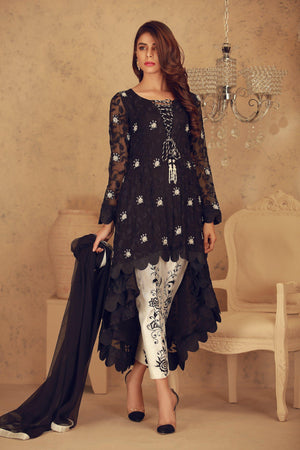 Iris Black | Pakistani Designer Outfit | Sarosh Salman