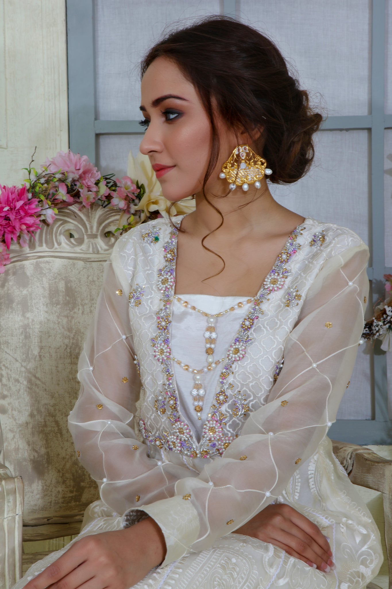 Ivory Bliss | Pakistani Designer Outfit | Sarosh Salman