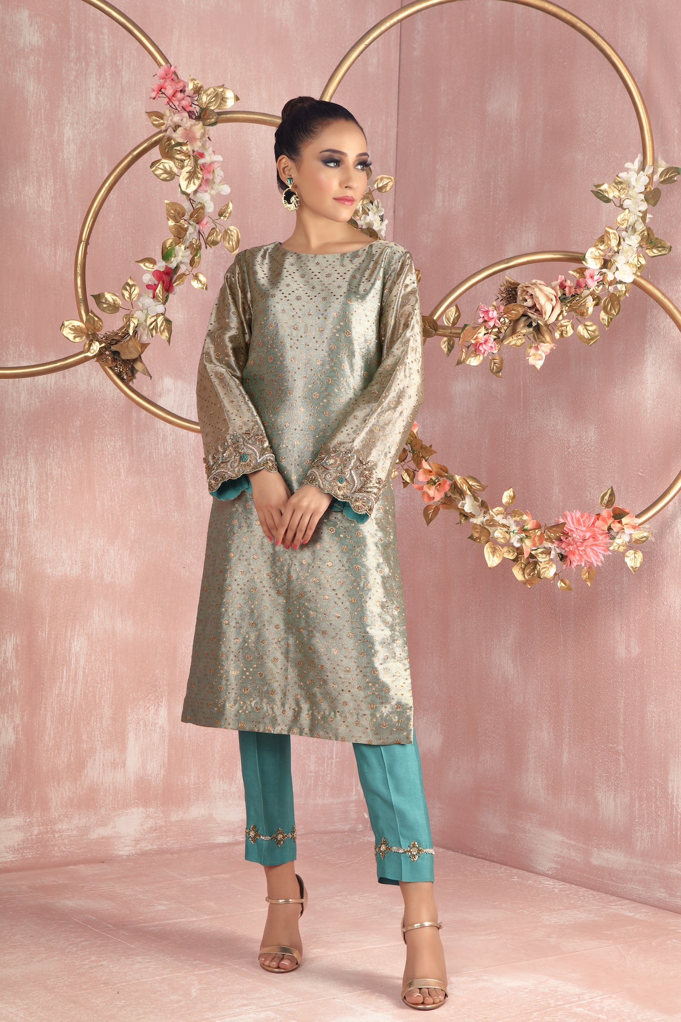 Green Galore | Pakistani Designer Outfit | Sarosh Salman