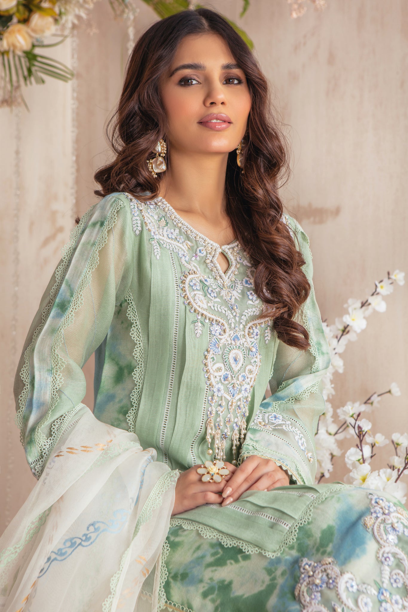 Sea Salt | Pakistani Designer Outfit | Sarosh Salman