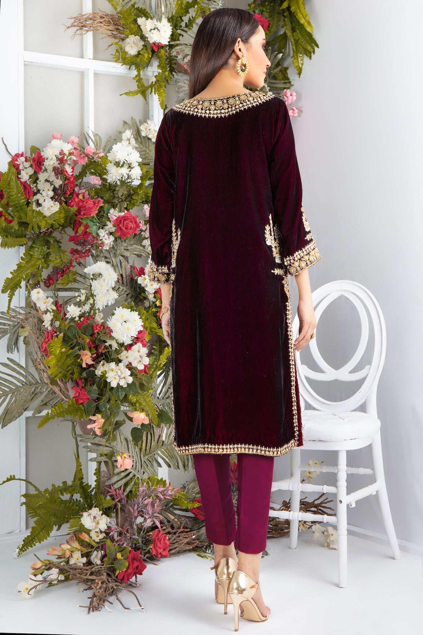 Rose Wood | Pakistani Designer Outfit | Sarosh Salman