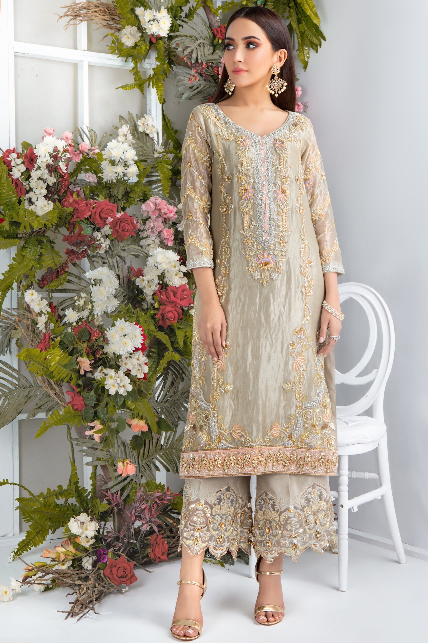 Gold Luster | Pakistani Designer Outfit | Sarosh Salman