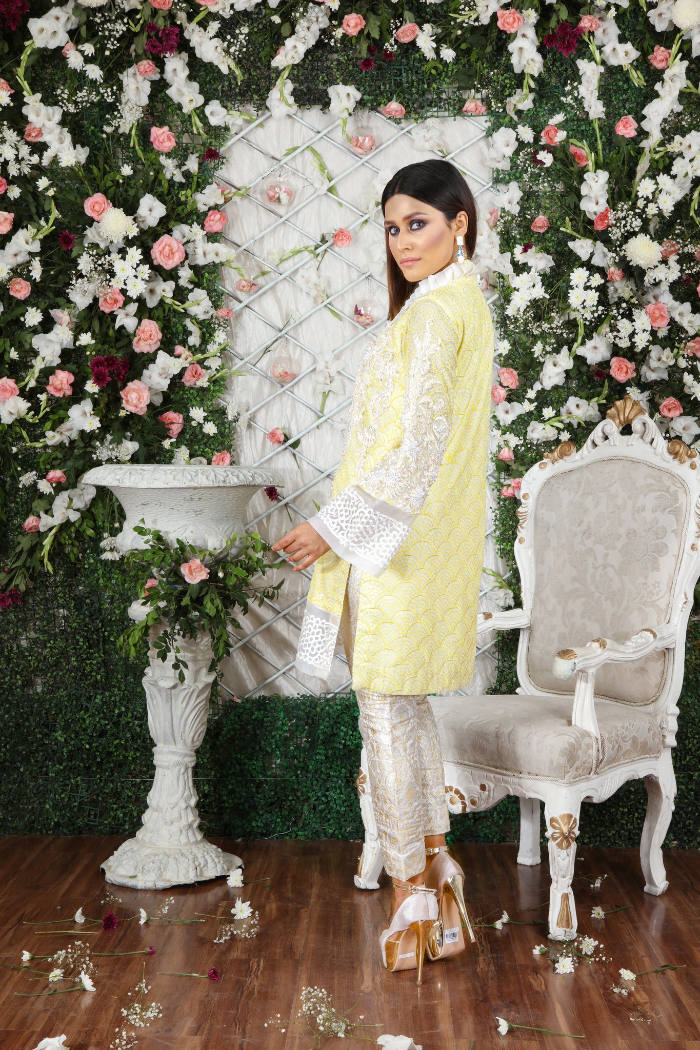 Cross Stitch | Pakistani Designer Outfit | Sarosh Salman