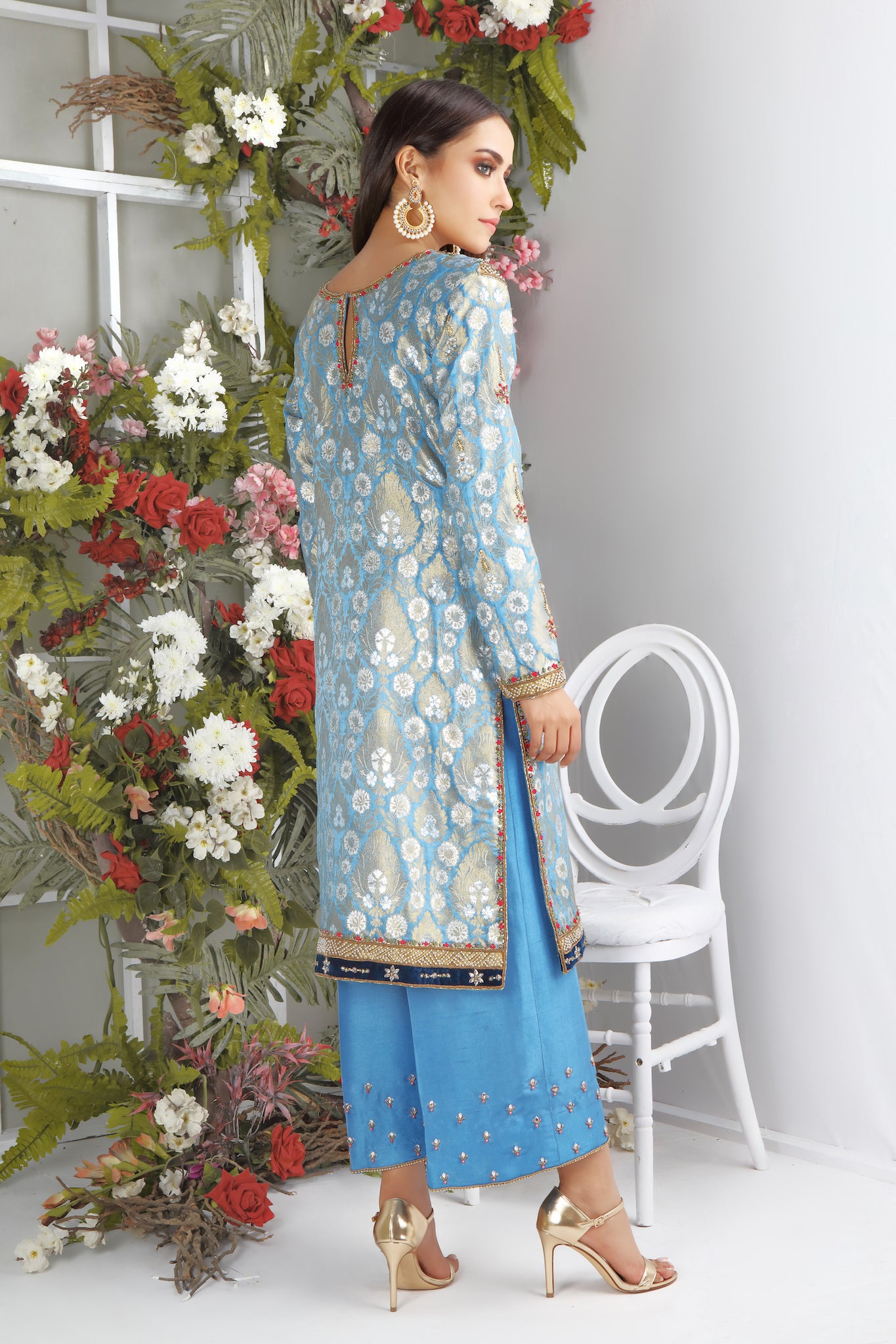 Rouge Blue | Pakistani Designer Outfit | Sarosh Salman