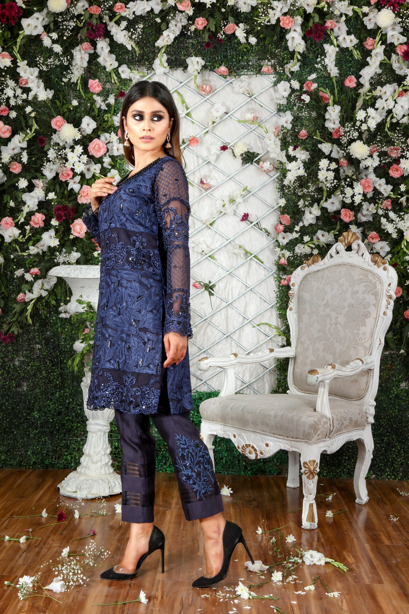 Twinkle Blue | Pakistani Designer Outfit | Sarosh Salman