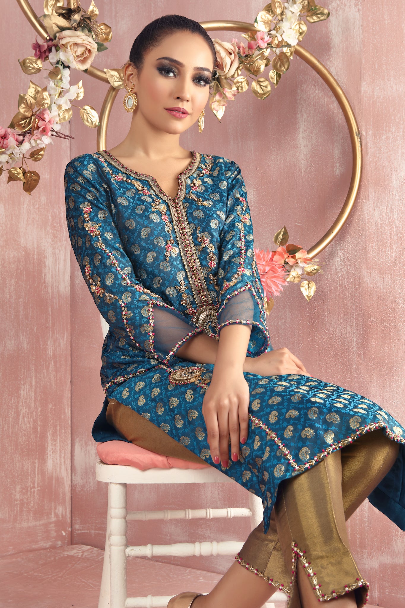 Midnight Muse | Pakistani Designer Outfit | Sarosh Salman