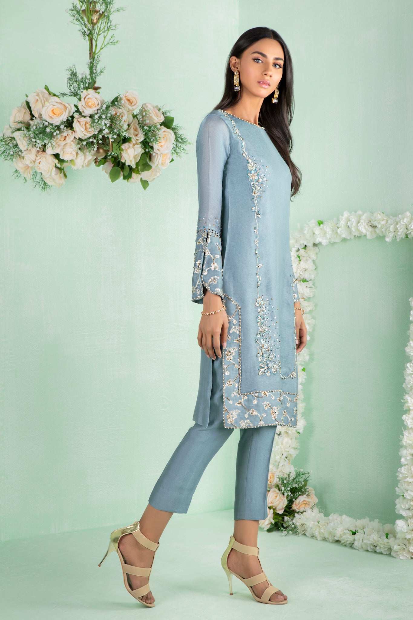 Bliss Blue | Pakistani Designer Outfit | Sarosh Salman