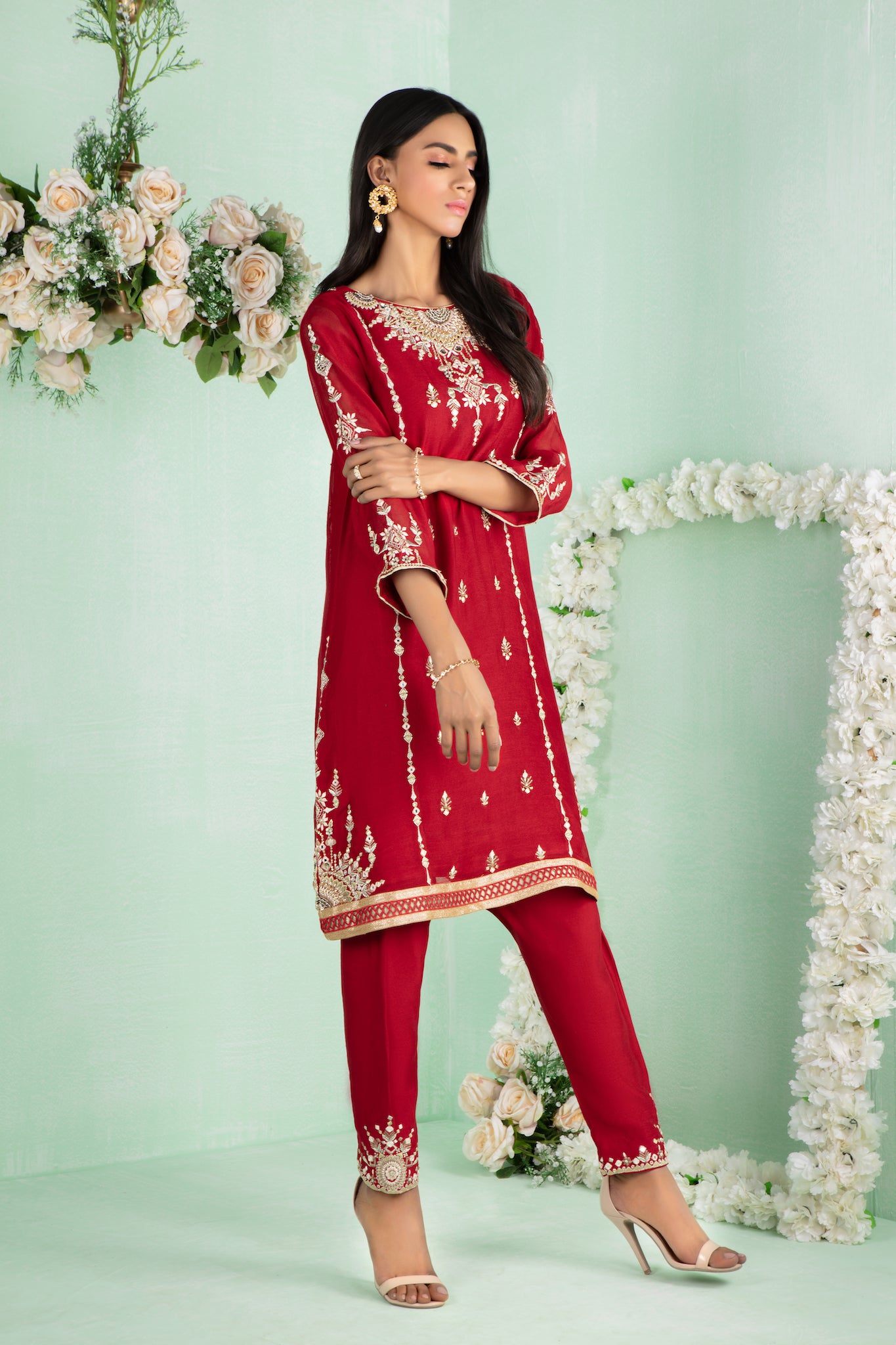 Scarlet | Pakistani Designer Outfit | Sarosh Salman