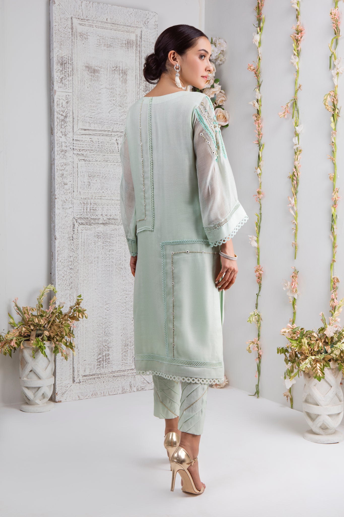 Mint Melody | Pakistani Designer Outfit | Sarosh Salman