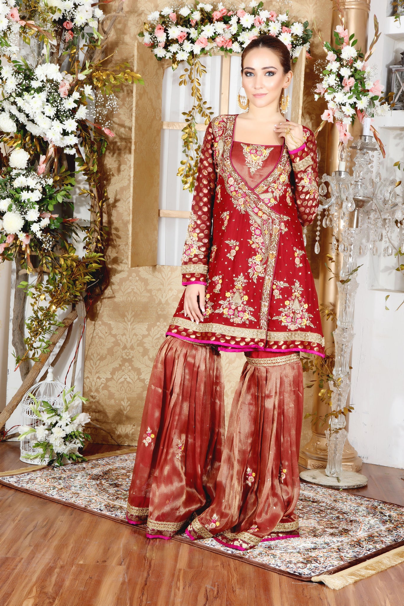 Majestic Maroon | Pakistani Designer Outfit | Sarosh Salman