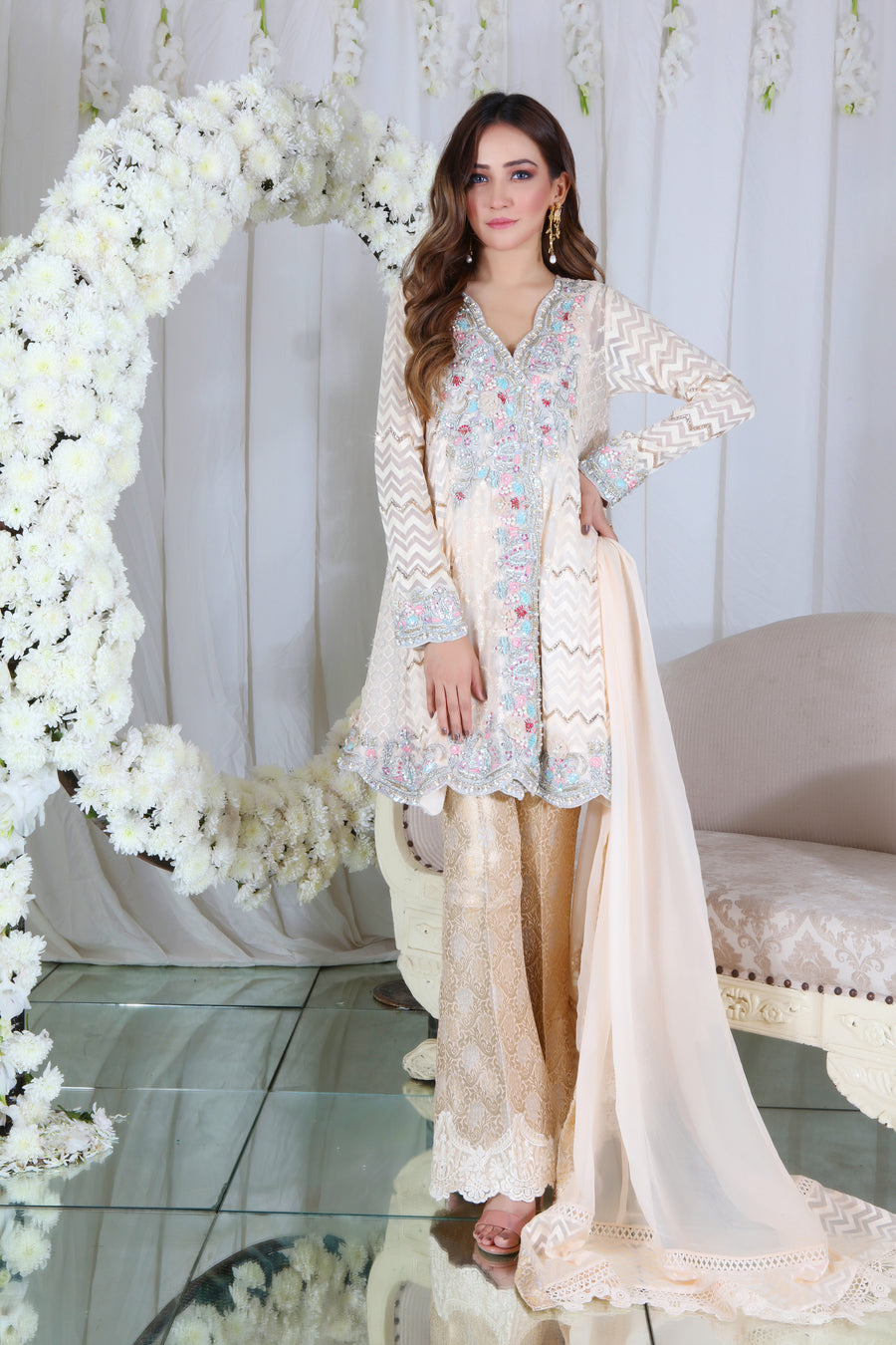 Cameo Rose | Pakistani Designer Outfit | Sarosh Salman