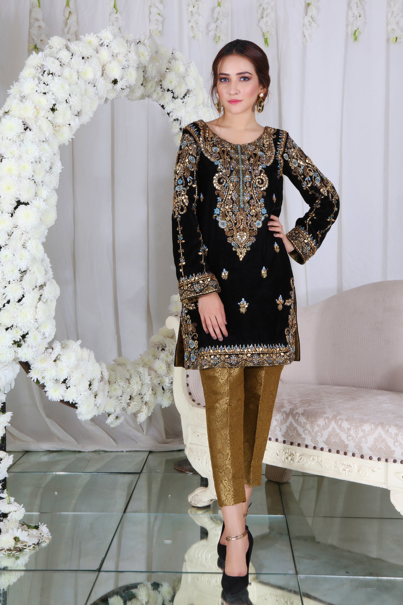 Raven Black | Pakistani Designer Outfit | Sarosh Salman