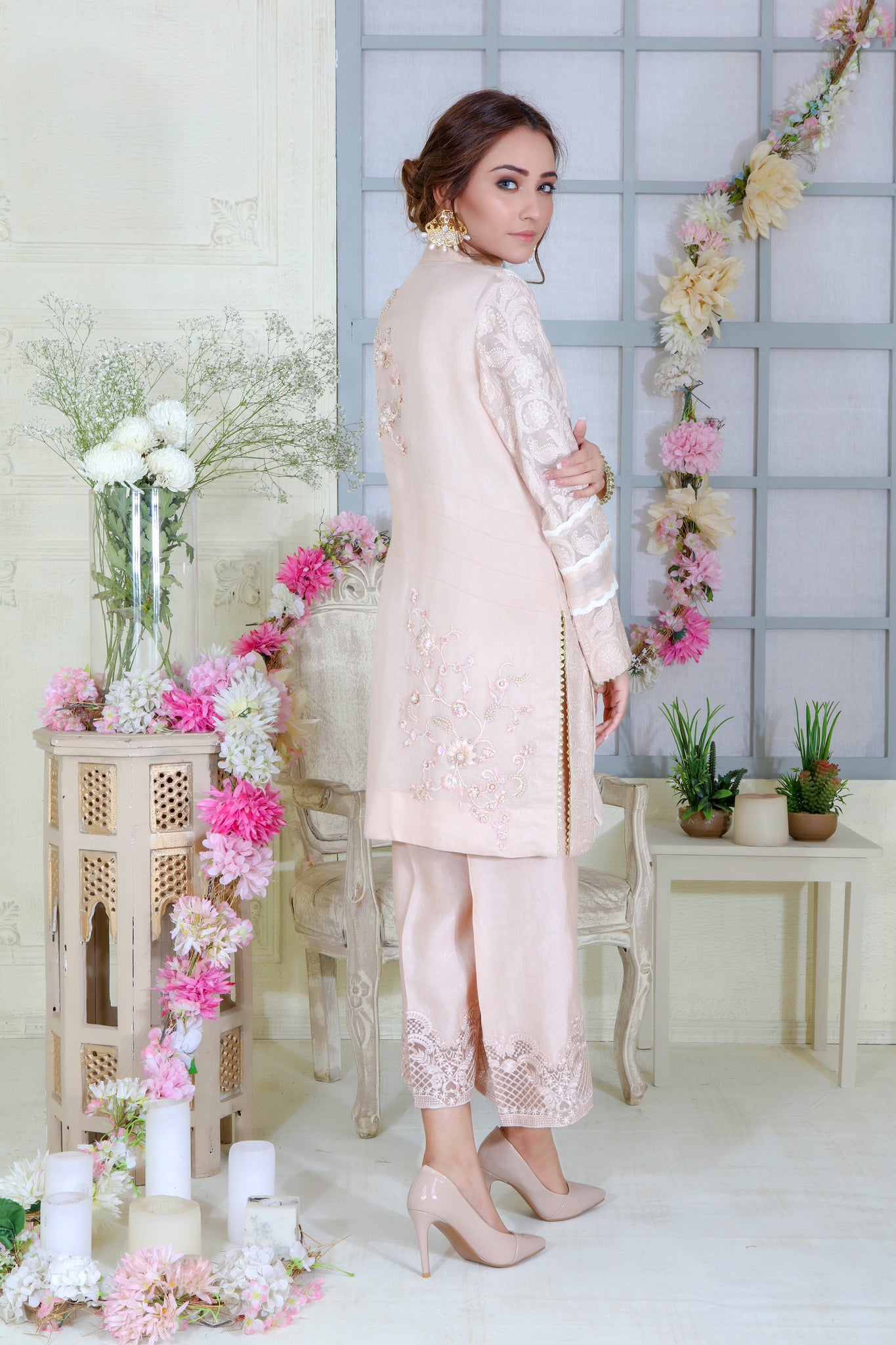 Peach Tan | Pakistani Designer Outfit | Sarosh Salman
