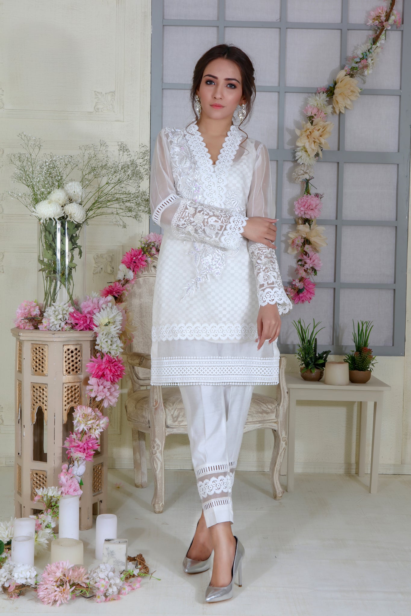 Lily White | Pakistani Designer Outfit | Sarosh Salman