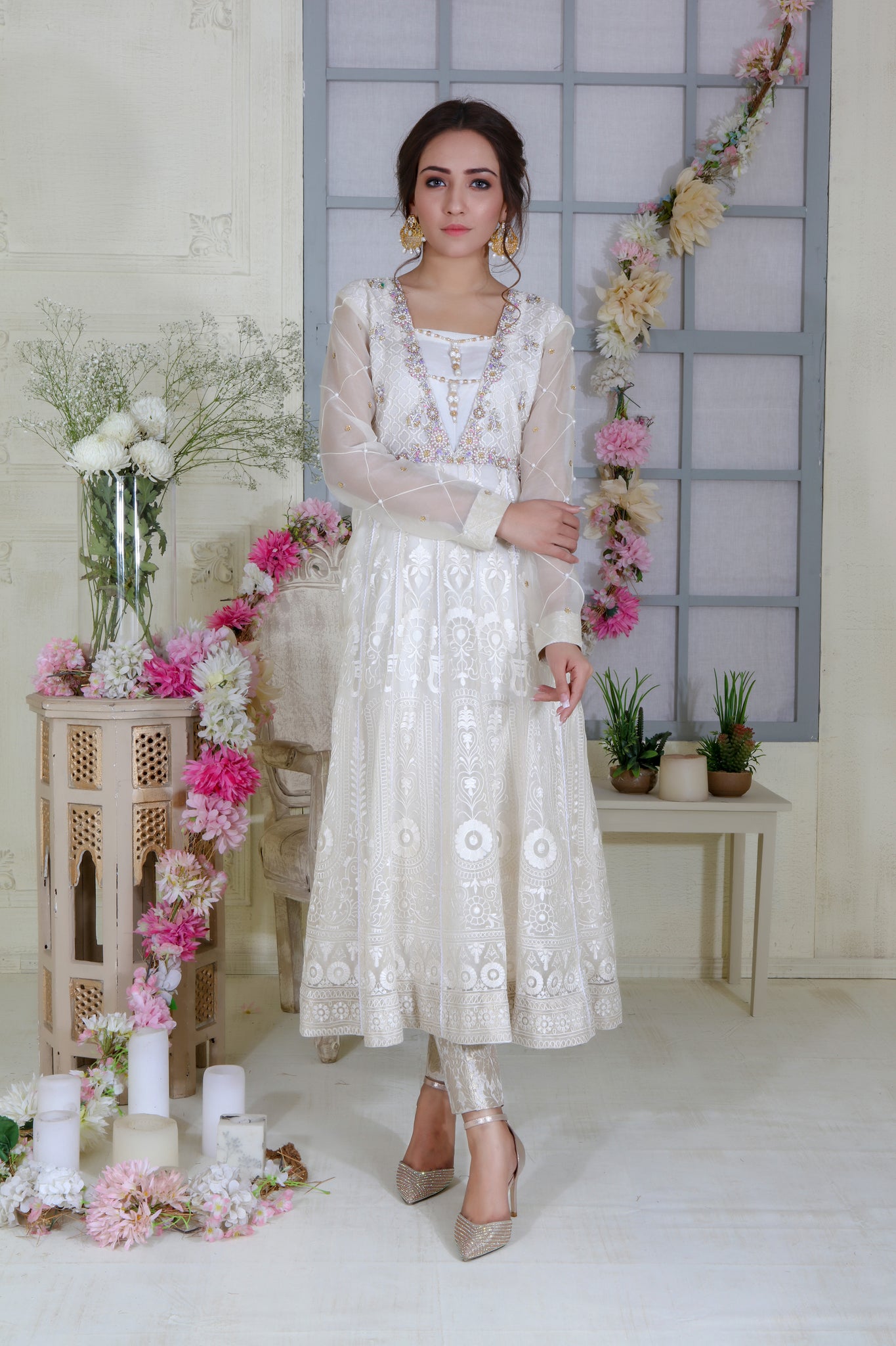 Ivory Bliss | Pakistani Designer Outfit | Sarosh Salman