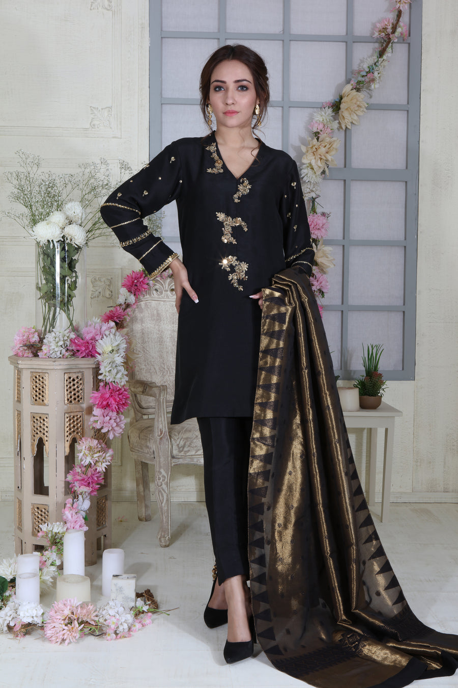 Diva Black | Pakistani Designer Outfit | Sarosh Salman