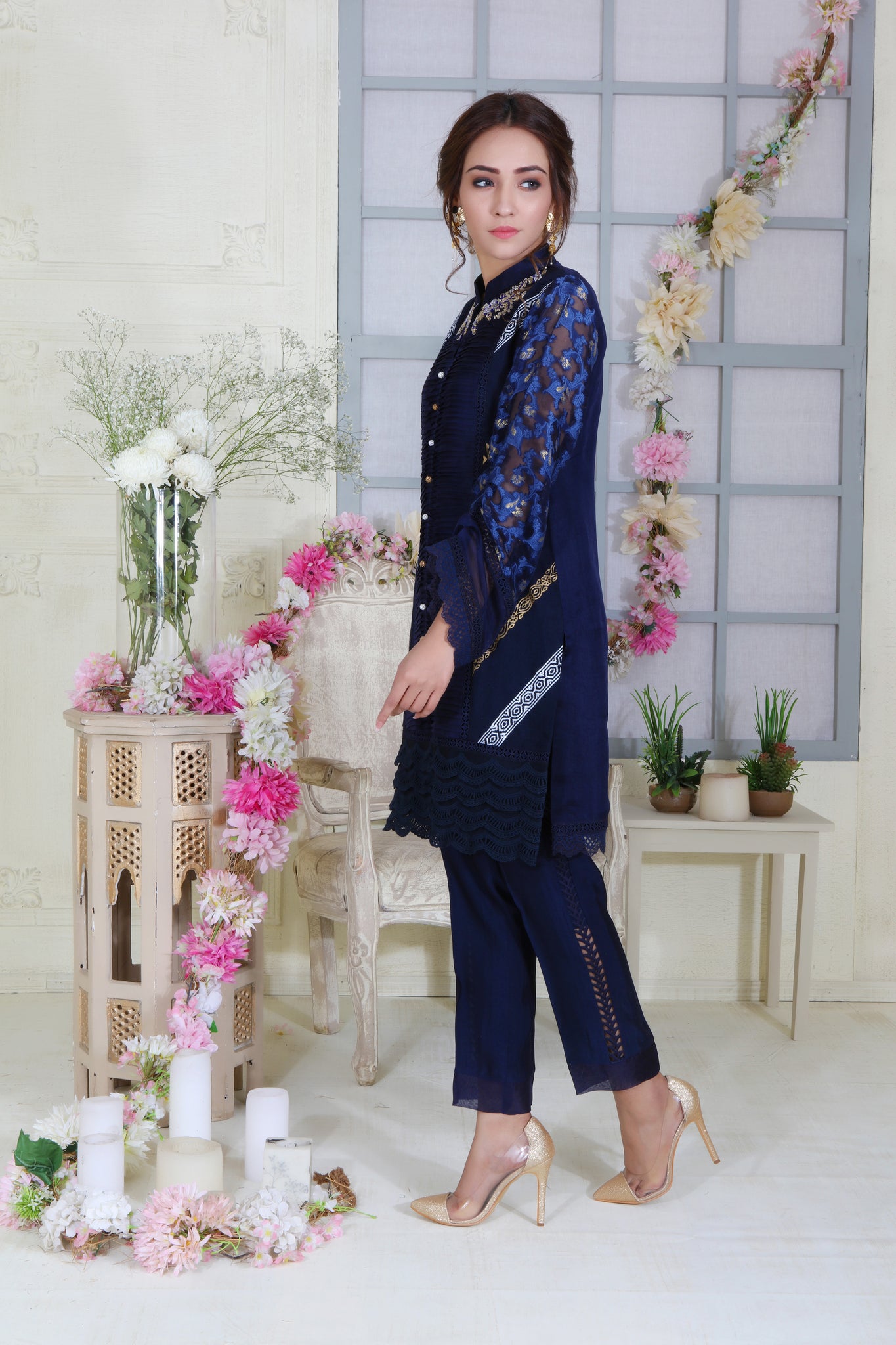 Moroccan Blue | Pakistani Designer Outfit | Sarosh Salman