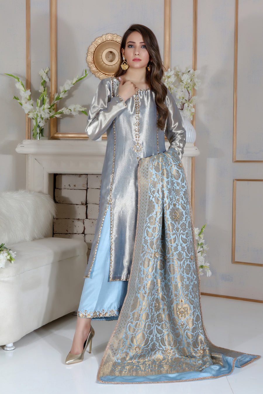 Periwinkle | Pakistani Designer Outfit | Sarosh Salman