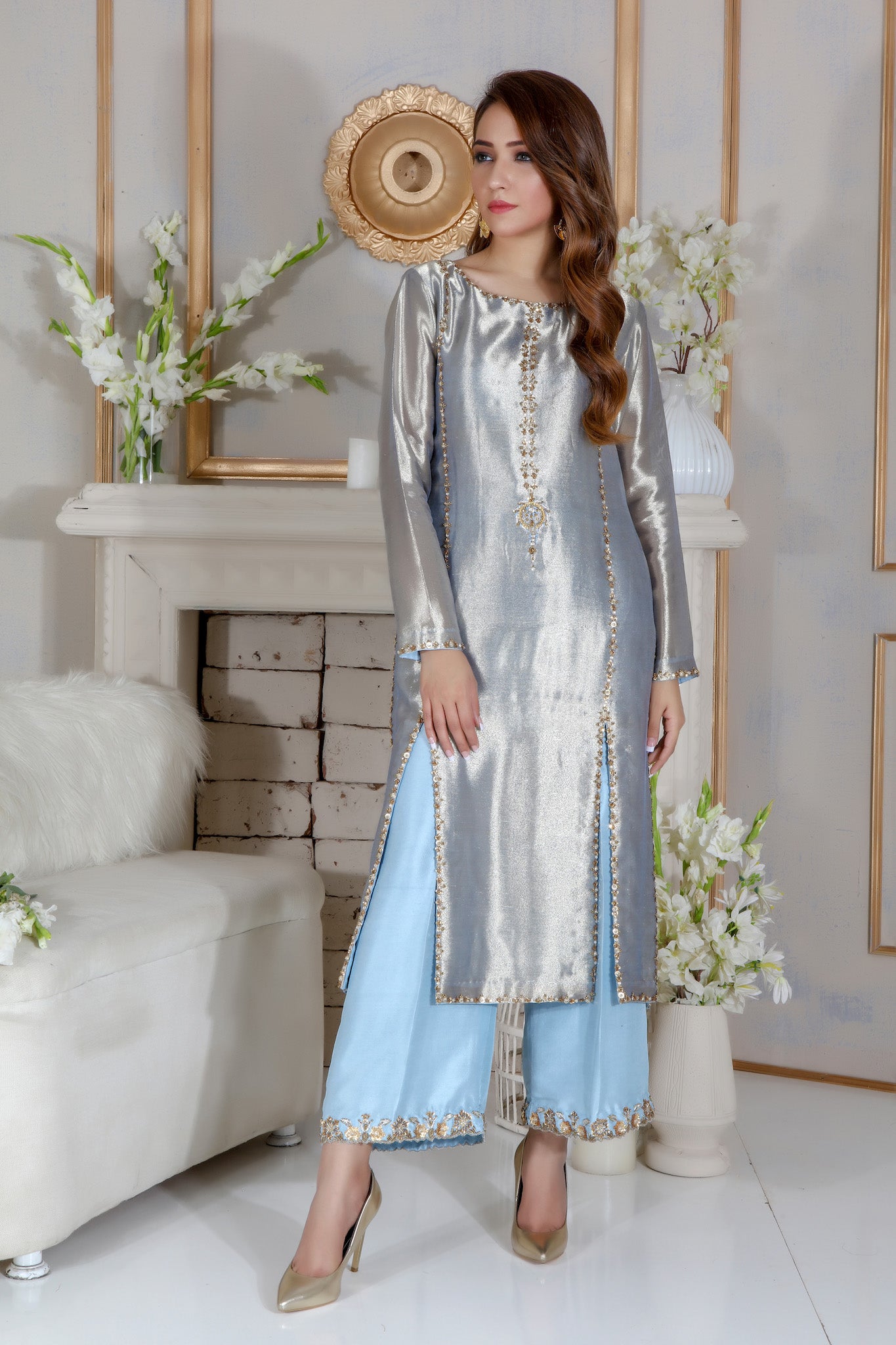 Periwinkle | Pakistani Designer Outfit | Sarosh Salman