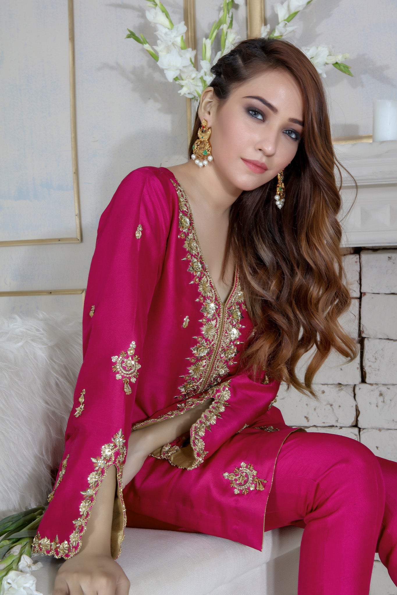 Cabaret Pink | Pakistani Designer Outfit | Sarosh Salman
